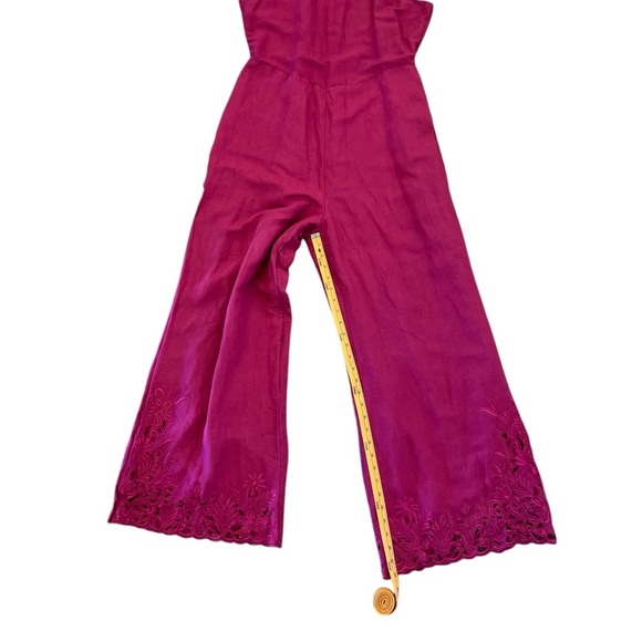 Anthropologie Women’s Jumpsuit Raspberry Size 10 NWT - Picture 6 of 16